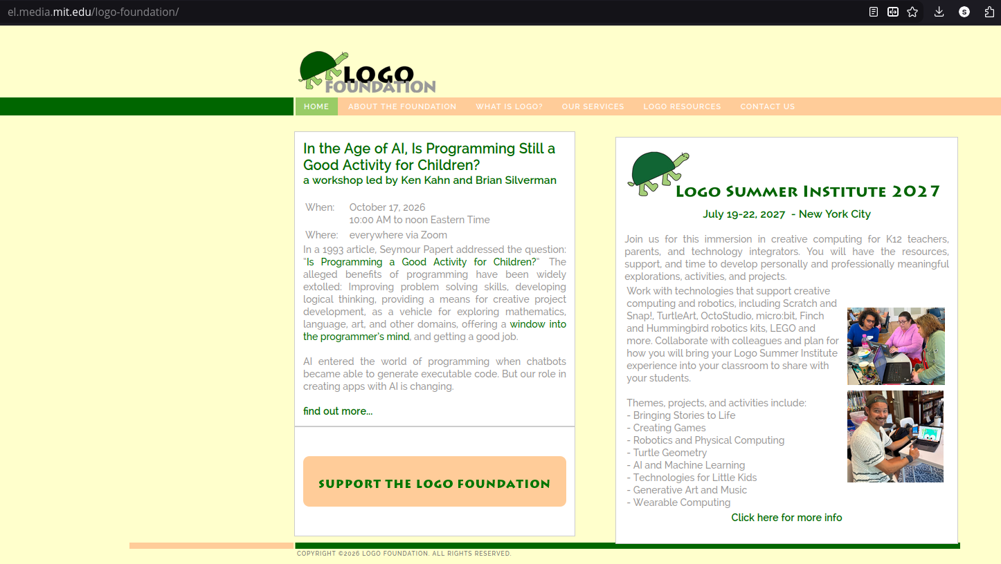 Screenshot Logo Foundation, 07.10.2026